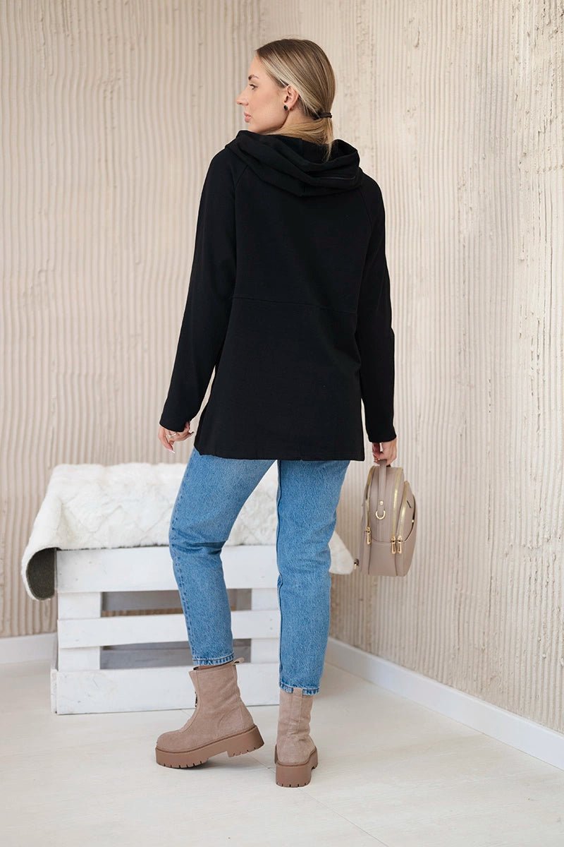 Hoodie 0160 / – Black цвет / color | Lexline Fashion