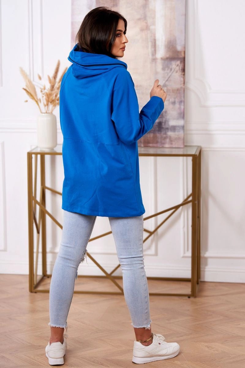 Hoodie 0160 / – Blue cornflower цвет / color | Lexline Fashion