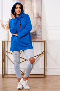 Hoodie 0160 / – Blue cornflower цвет / color | Lexline Fashion
