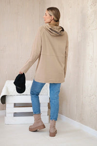 Hoodie 0160 / – Camel цвет / color | Lexline Fashion