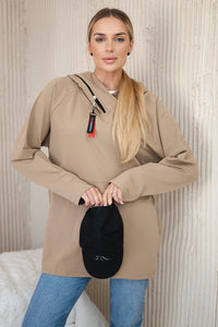 Hoodie 0160 / – Camel цвет / color | Lexline Fashion