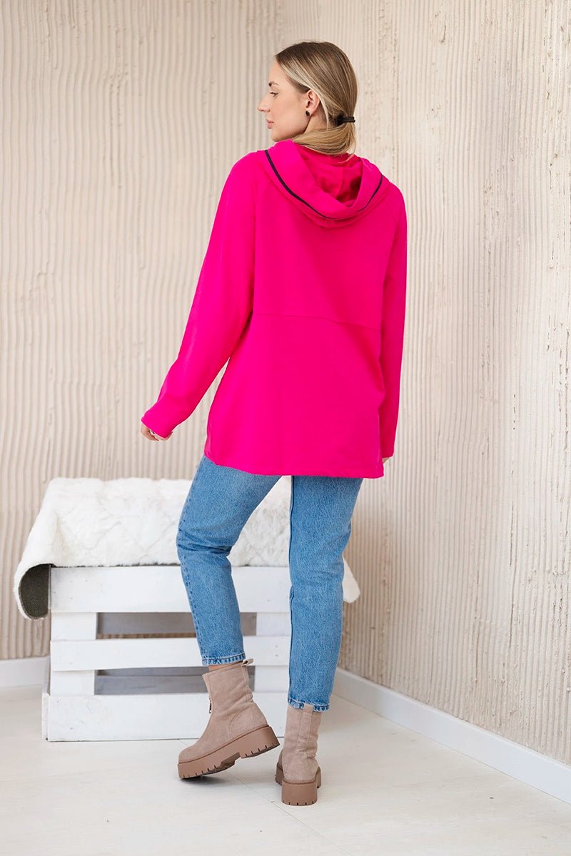 Hoodie 0160 / – Fuchsia цвет / color | Lexline Fashion