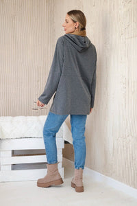 Hoodie 0160 / – Graphite цвет / color | Lexline Fashion