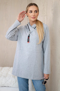 Hoodie 0160 / – Gray цвет / color | Lexline Fashion