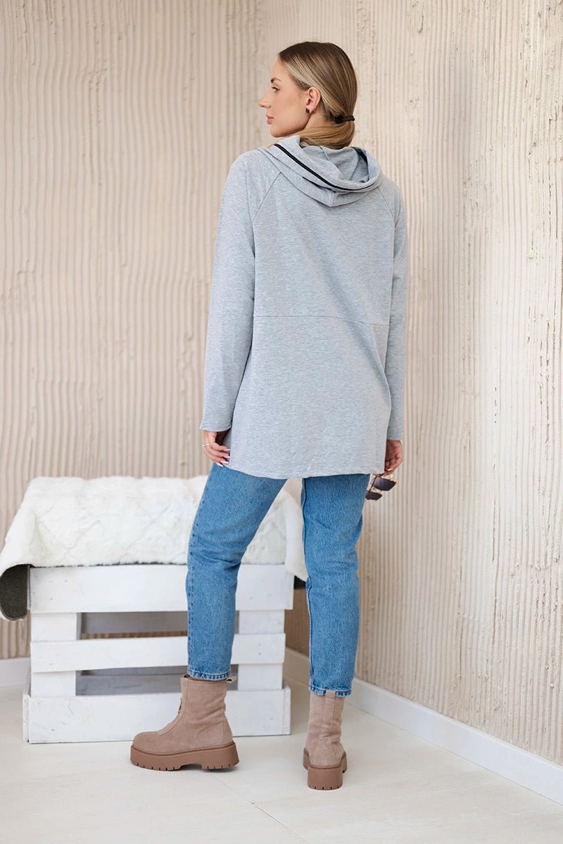Hoodie 0160 / – Gray цвет / color | Lexline Fashion