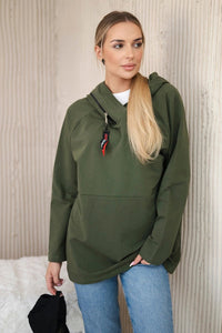 Hoodie 0160 / – Khaki цвет / color | Lexline Fashion