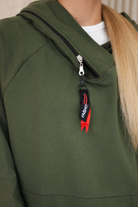 Hoodie 0160 / – Khaki цвет / color | Lexline Fashion