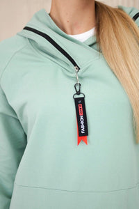 Hoodie 0160 / – Mint || Dark цвет / color | Lexline Fashion