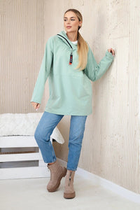 Hoodie 0160 / – Mint || Dark цвет / color | Lexline Fashion