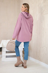 Hoodie 0160 / – Pink || Dark цвет / color | Lexline Fashion