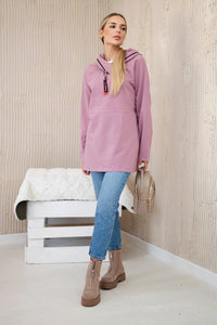 Hoodie 0160 / – Pink || Dark цвет / color | Lexline Fashion