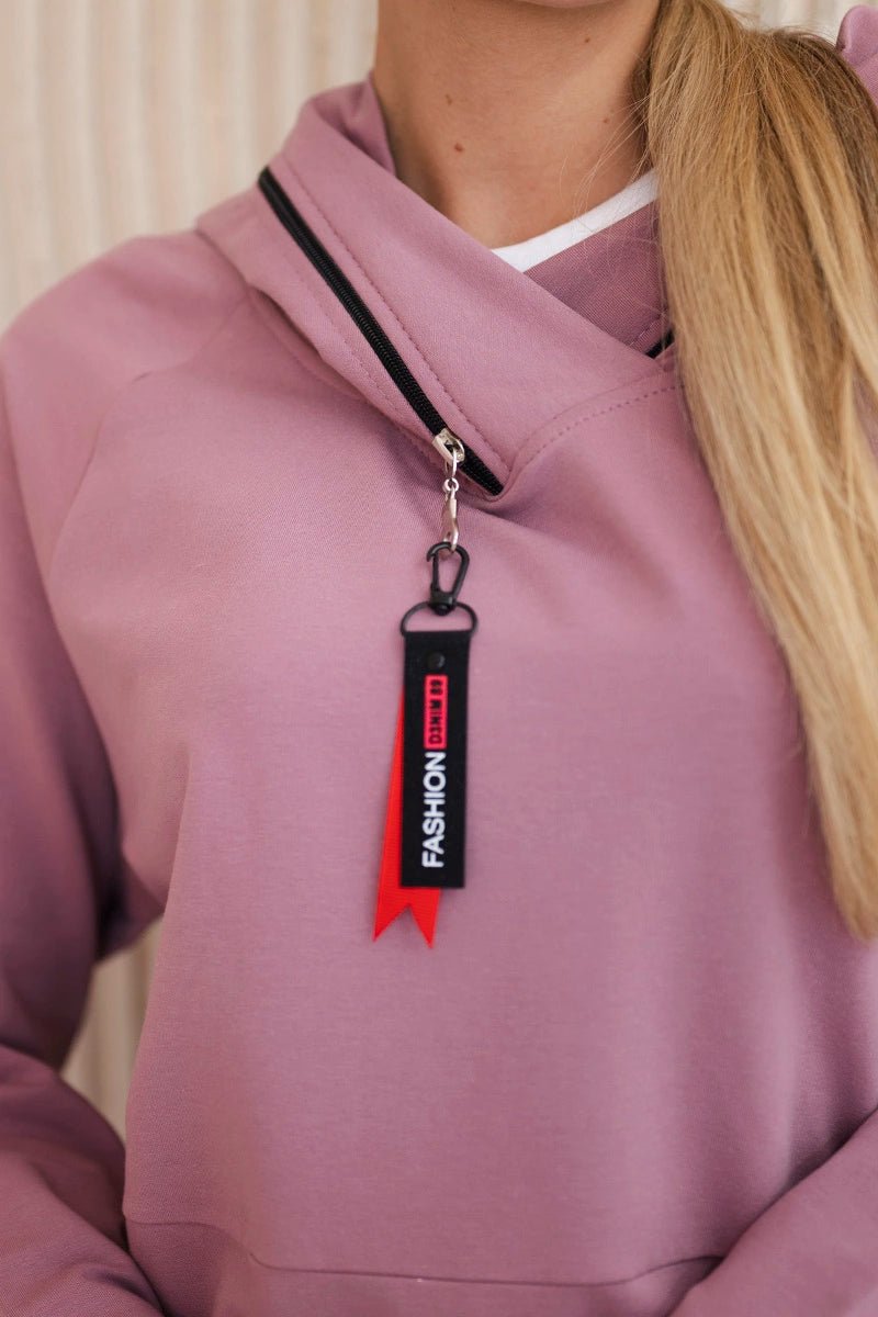 Hoodie 0160 / – Pink || Dark цвет / color | Lexline Fashion