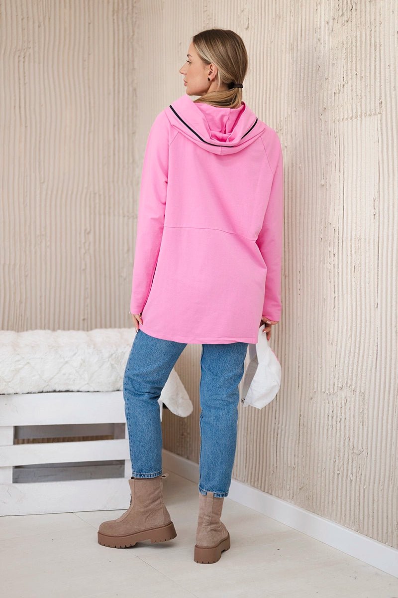 Hoodie 0160 / – Pink || Light цвет / color | Lexline Fashion