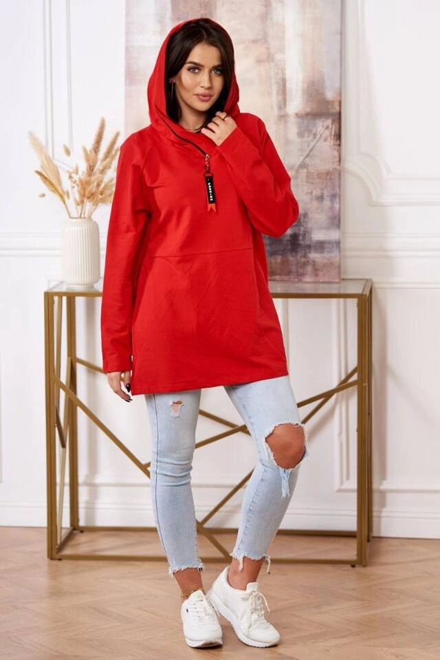 Hoodie 0160 / – Red цвет / color | Lexline Fashion
