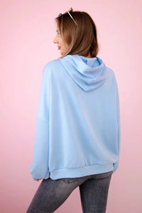 Hoodie 7273 / – Blue цвет / color | Lexline Fashion