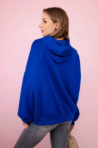 Hoodie 7273 / – Blue cornflower цвет / color | Lexline Fashion