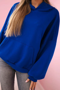 Hoodie 7273 / – Blue cornflower цвет / color | Lexline Fashion