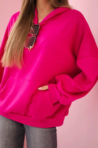 Hoodie 7273 / – Fuchsia цвет / color | Lexline Fashion