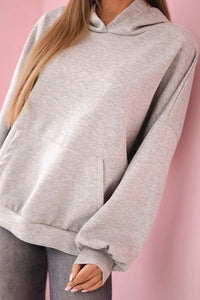 Hoodie 7273 / – Gray цвет / color | Lexline Fashion