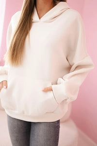 Hoodie 7273 / – Light || Beige цвет / color | Lexline Fashion