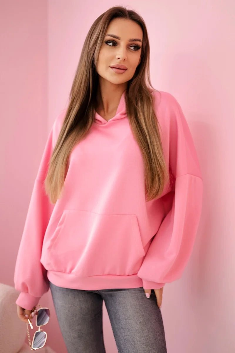 Hoodie 7273 / – Light | Pink цвет / color | Lexline Fashion