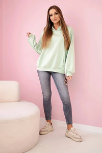 Hoodie 7273 / – Mint || Dark цвет / color | Lexline Fashion