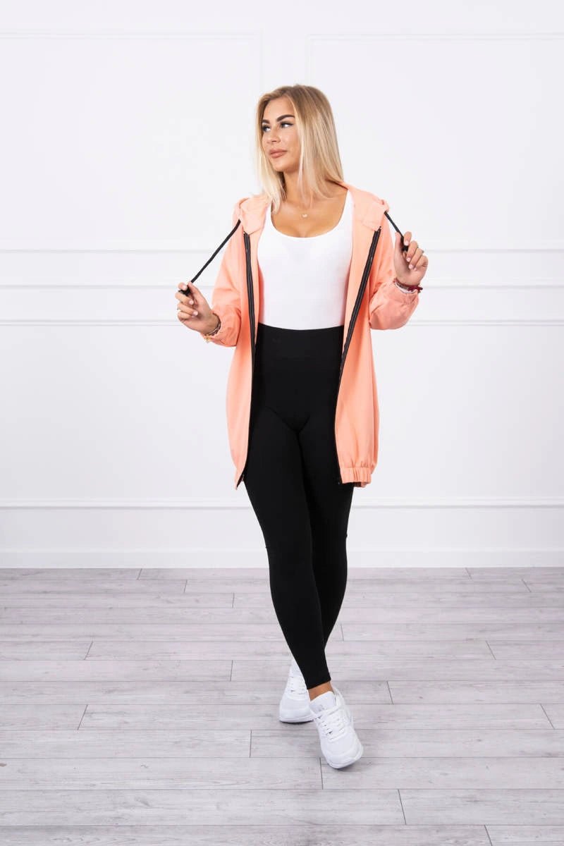 Hoodie with a print 9117 / – Apricot цвет / color | Lexline Fashion