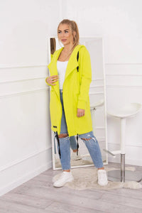 Insulated cardigan with a hood 69413 / – Pistachio цвет / color | Lexline Fashion