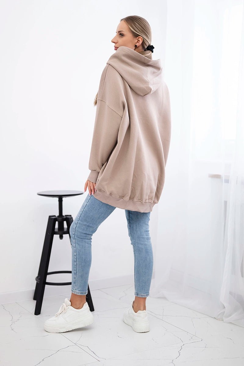 Insulated hoodie with strawberry motif 9629 / – Red цвет / color | Lexline Fashion