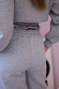 Insulated set with a short sweatshirt 69416 / – Gray цвет / color | Lexline Fashion
