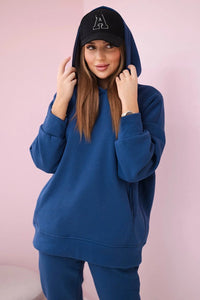 Insulated set with hoodie 9311 / – Black цвет / color | Lexline Fashion