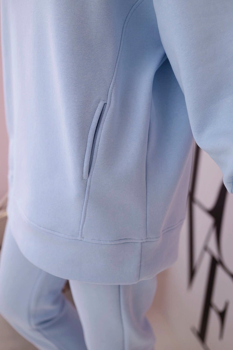Insulated set with hoodie 9311 / – Blue цвет / color | Lexline Fashion