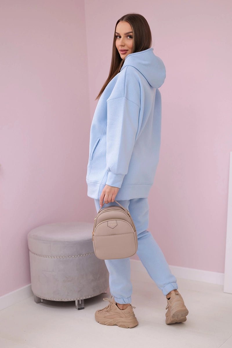 Insulated set with hoodie 9311 / – Blue цвет / color | Lexline Fashion