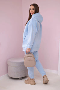 Insulated set with hoodie 9311 / – Blue цвет / color | Lexline Fashion