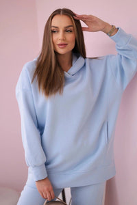 Insulated set with hoodie 9311 / – Blue цвет / color | Lexline Fashion