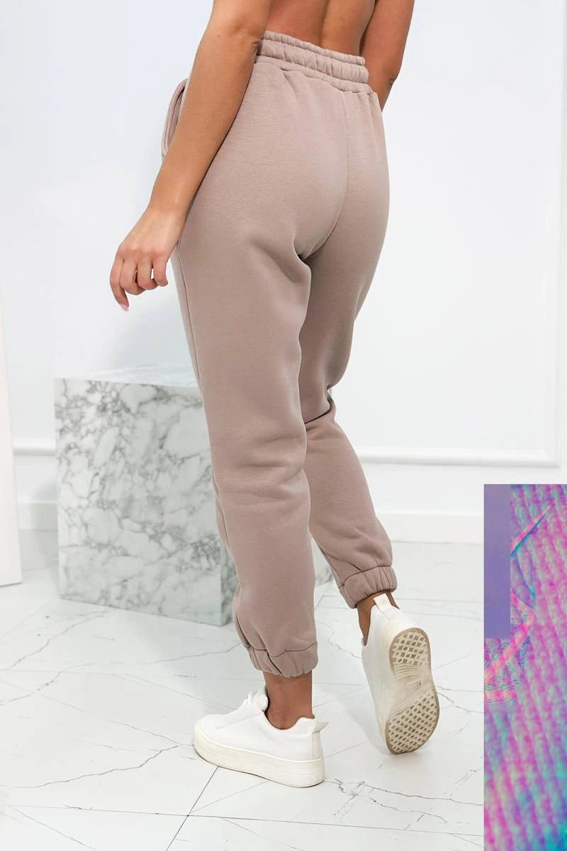 Insulated set with hoodie 9311 / – Dark || beige цвет / color | Lexline Fashion