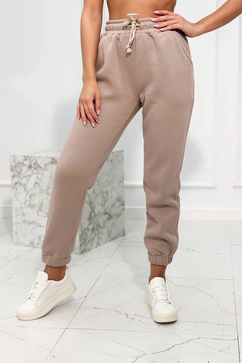Insulated set with hoodie 9311 / – Dark || beige цвет / color | Lexline Fashion