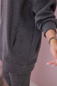 Insulated set with hoodie 9311 / – Graphite цвет / color | Lexline Fashion