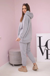 Insulated set with hoodie 9311 / – Gray цвет / color | Lexline Fashion