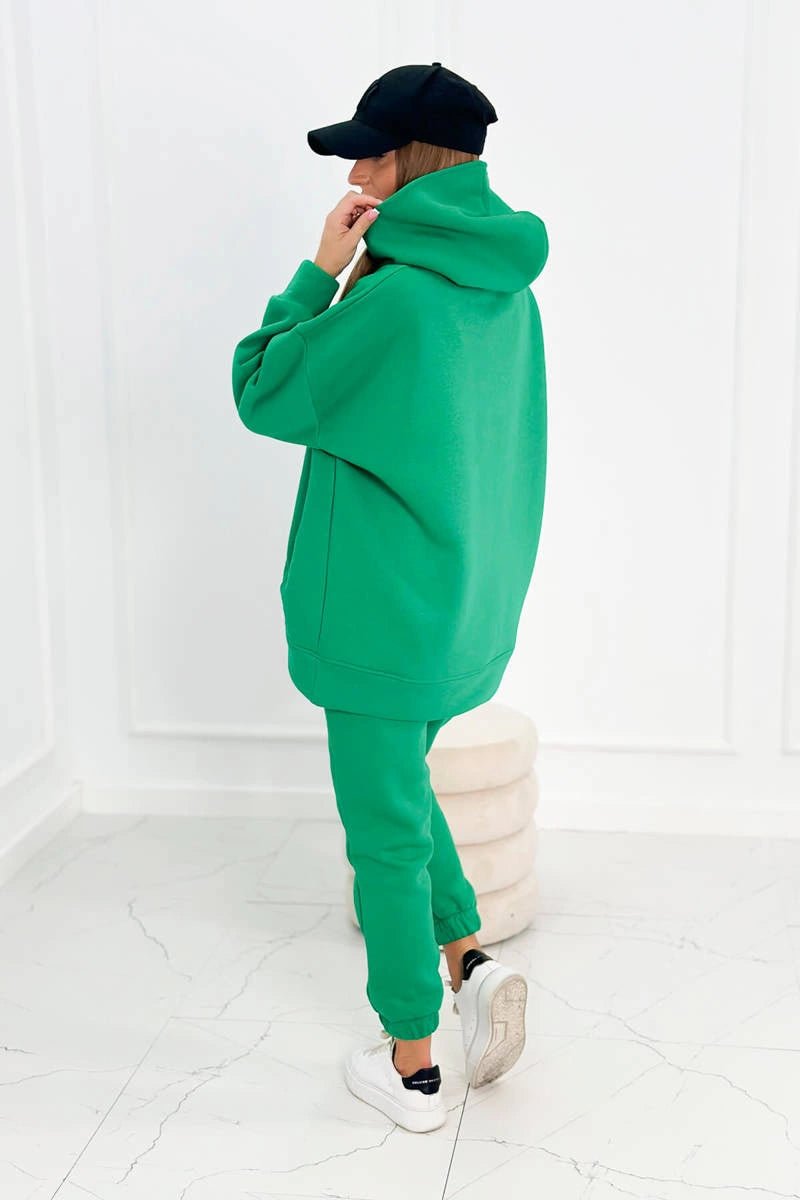 Insulated set with hoodie 9311 / – Green цвет / color | Lexline Fashion