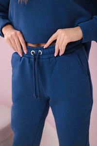 Insulated set with hoodie 9311 / – Jeans цвет / color | Lexline Fashion