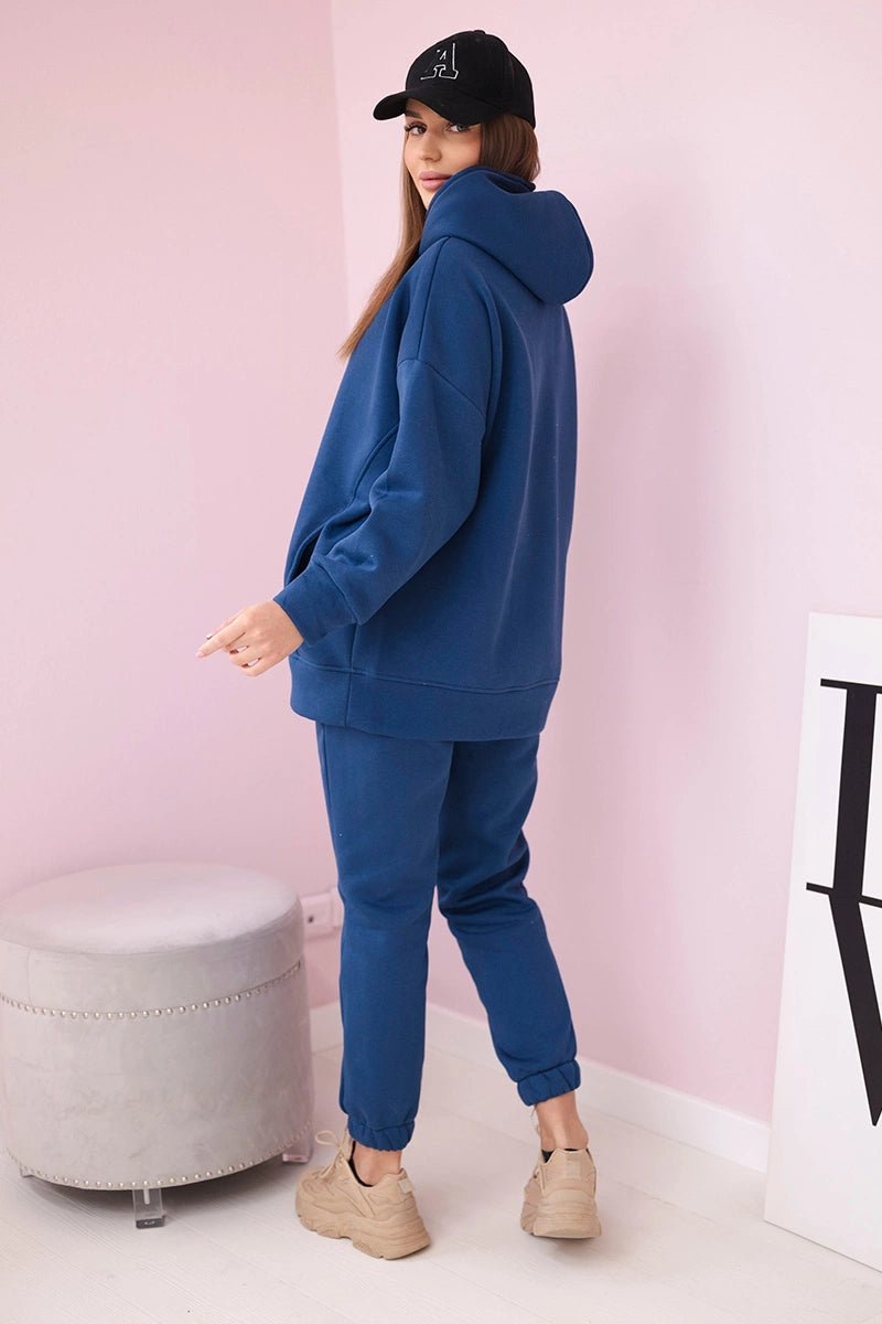 Insulated set with hoodie 9311 / – Jeans цвет / color | Lexline Fashion