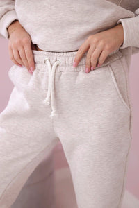 Insulated set with hoodie 9311 / – Melange || Beige цвет / color | Lexline Fashion
