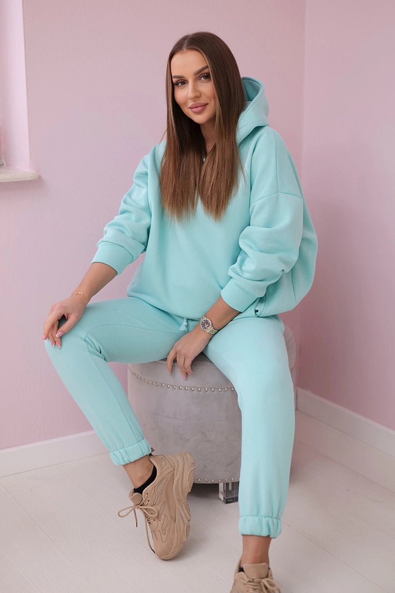 Insulated set with hoodie 9311 / – Mint цвет / color | Lexline Fashion