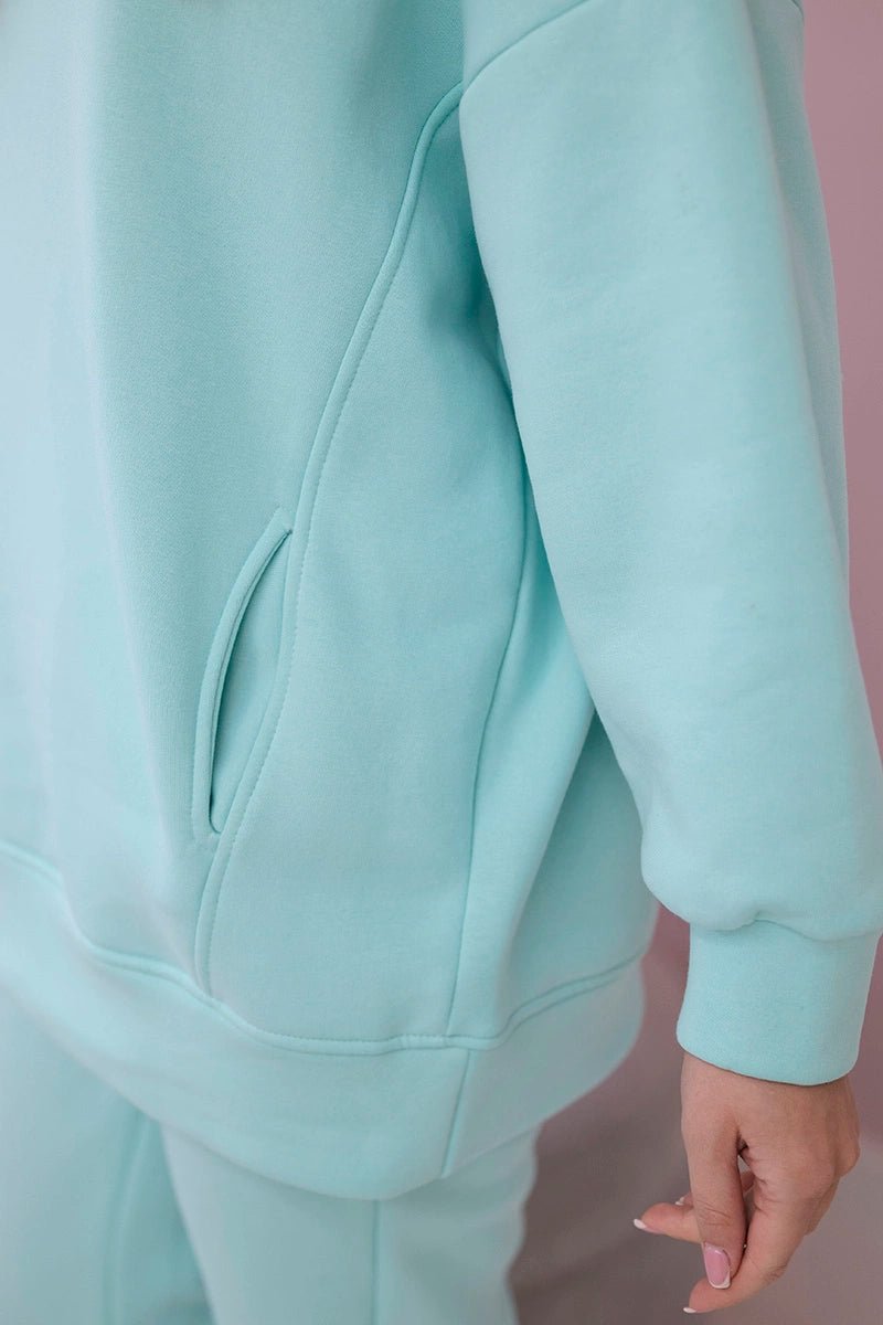 Insulated set with hoodie 9311 / – Mint цвет / color | Lexline Fashion
