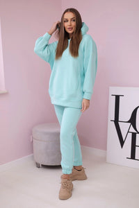 Insulated set with hoodie 9311 / – Mint цвет / color | Lexline Fashion