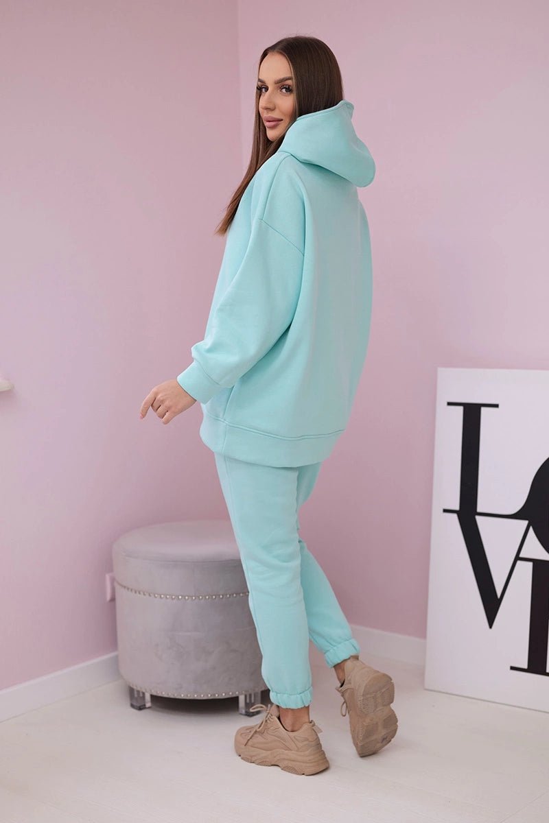 Insulated set with hoodie 9311 / – Mint цвет / color | Lexline Fashion
