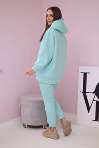 Insulated set with hoodie 9311 / – Mint цвет / color | Lexline Fashion