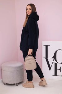 Insulated set with hoodie 9311 / – Navy blue цвет / color | Lexline Fashion