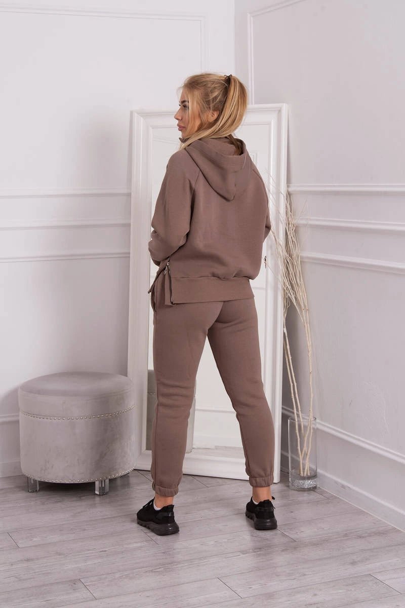 Insulated set with turtleneck and hood 9373 / – Graphite цвет / color | Lexline Fashion